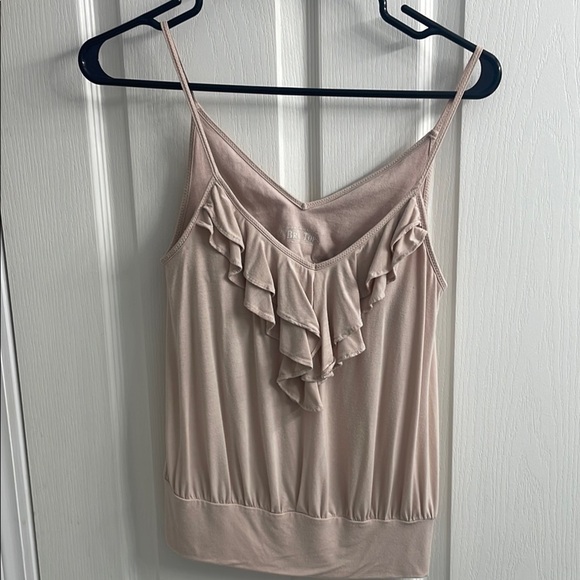 Victoria's Secret Tops - Victoria Secret Bra Top Beige Ruffle V Neckline Size XS